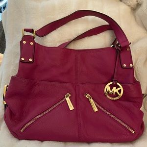 GUC Michael Kors hot pink handbag